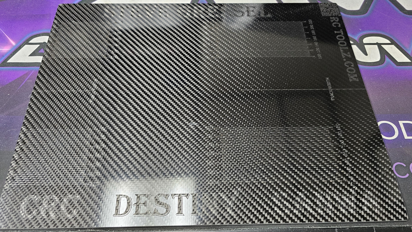 Carbon Fiber Set-Up Board 300mm x 400mm x 3.5mm Black