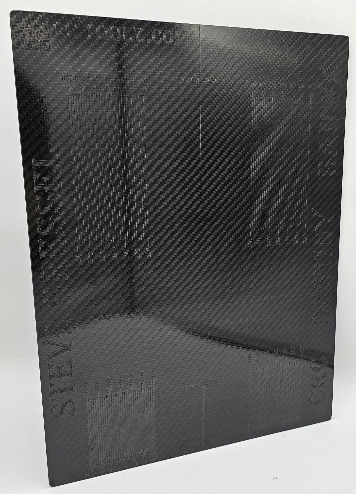 Carbon Fiber Set-Up Board 300mm x 400mm x 3.5mm Black