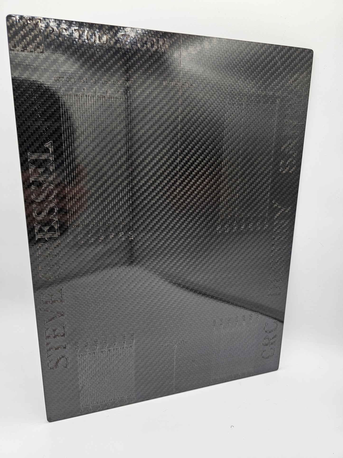 Carbon Fiber Set-Up Board 300mm x 400mm x 3.5mm Black