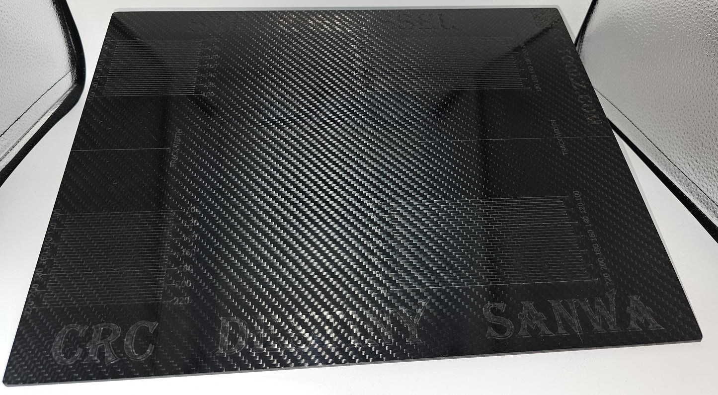 Carbon Fiber Set-Up Board 300mm x 400mm x 3.5mm Black