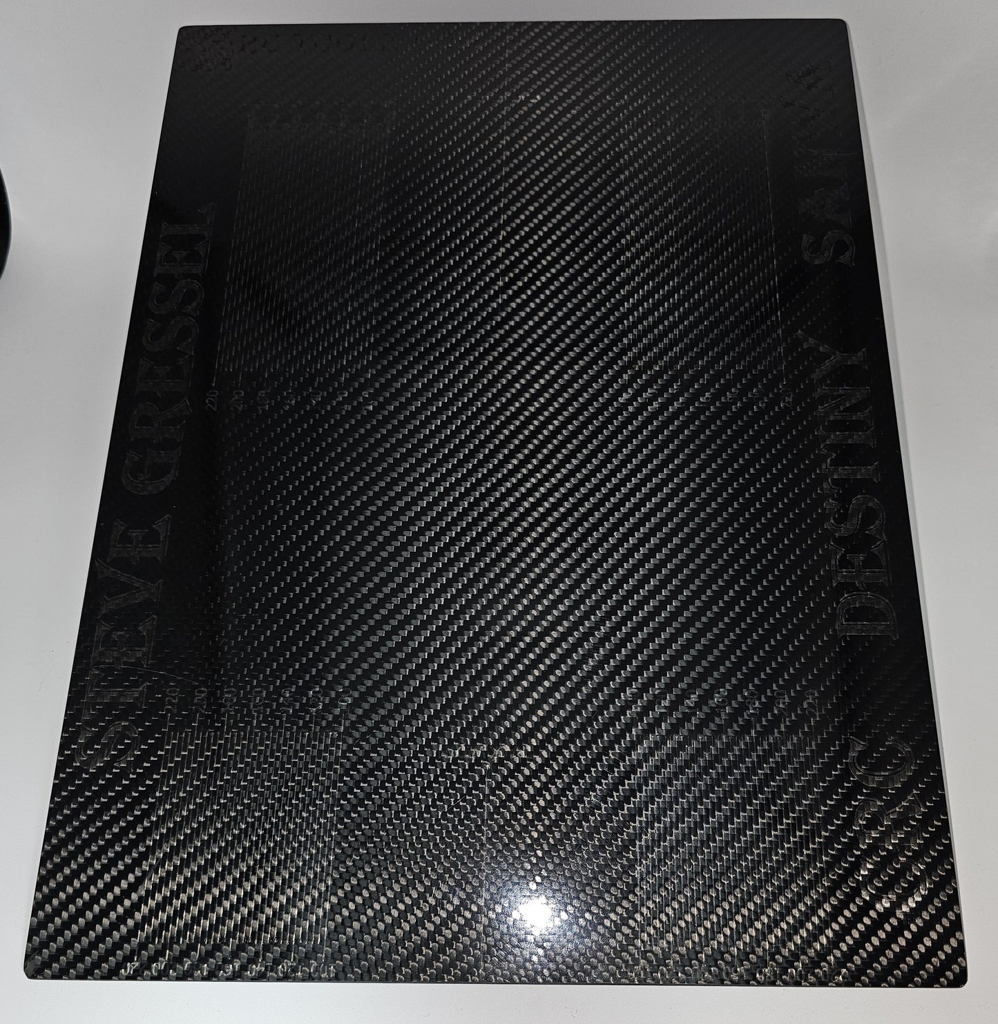 Carbon Fiber Set-Up Board 300mm x 400mm x 3.5mm Black