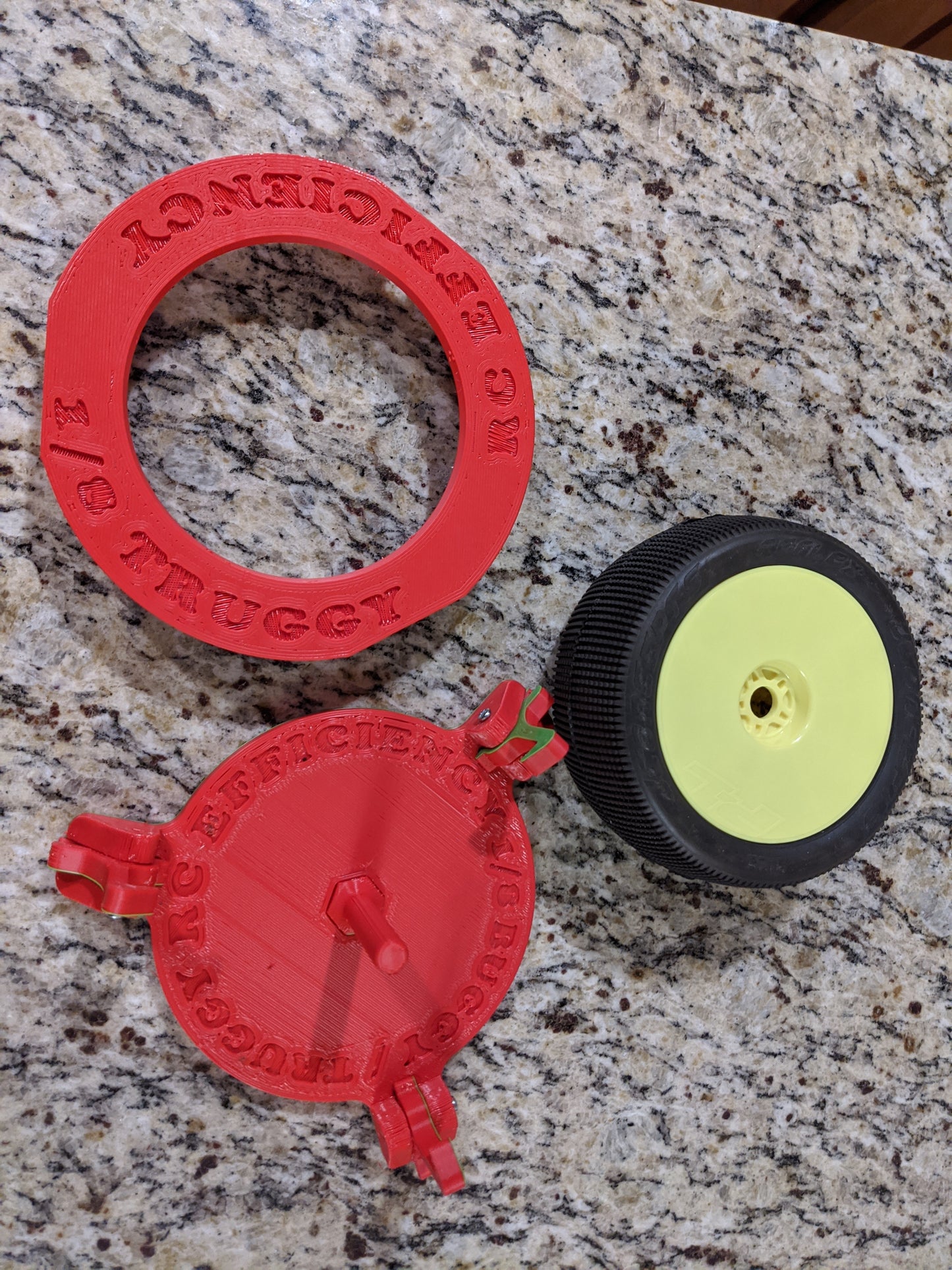1/8 Scale Carbon Fiber Buggy Tire Gluing Jig (Black)