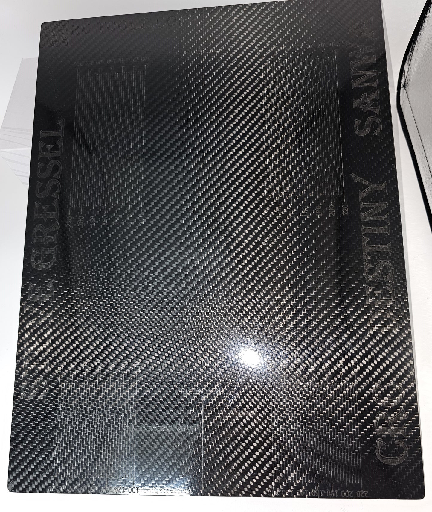 Carbon Fiber Set-Up Board 300mm x 400mm x 3.5mm Blue