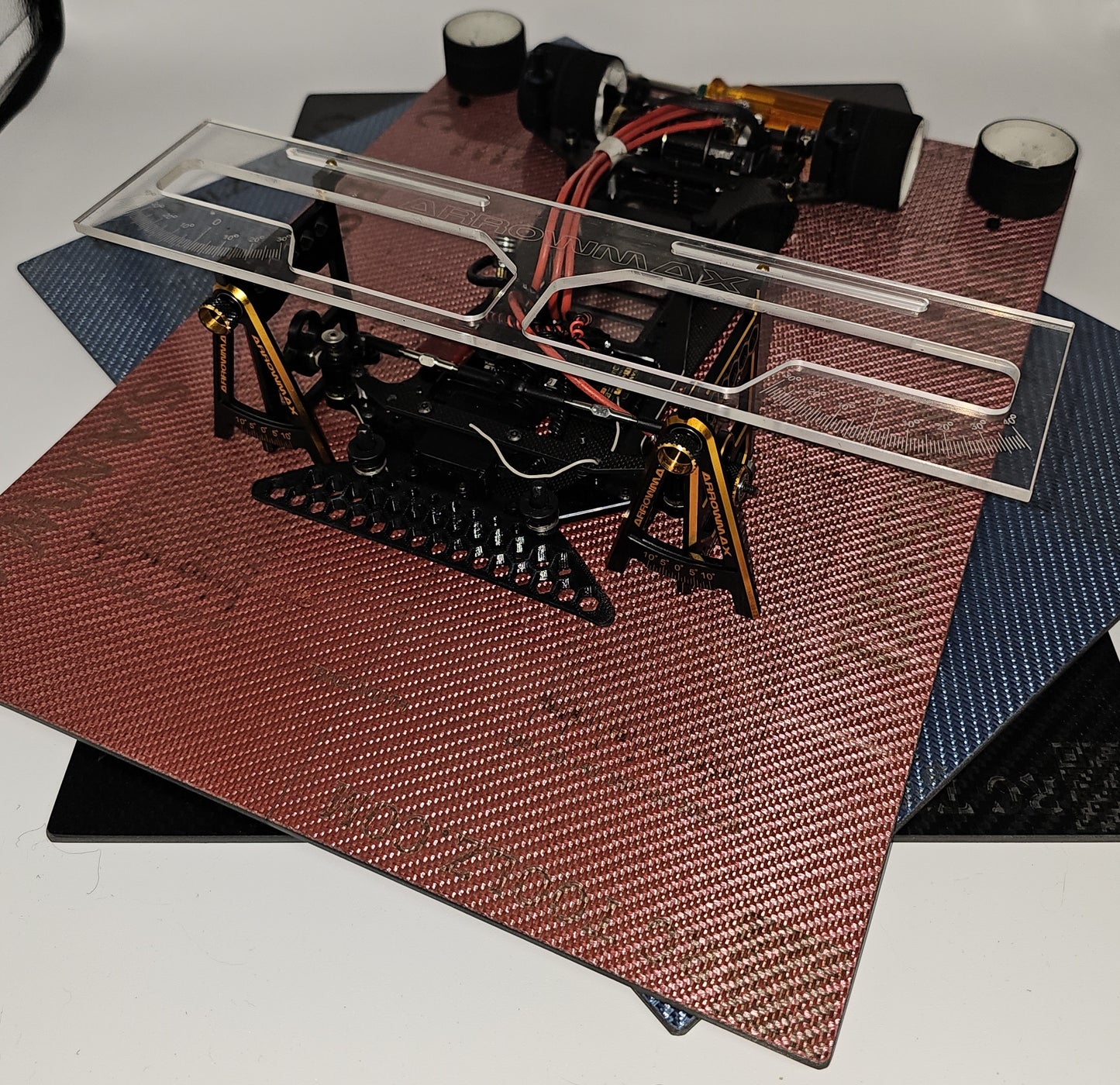 Carbon Fiber Set-Up Board 300mm x 400mm x 3.5mm Blue